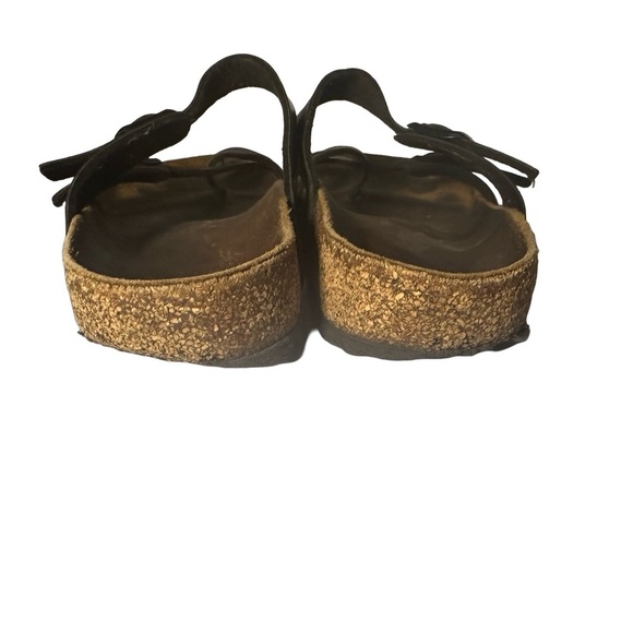 Birkenstock Women 9/40 Mayari Birko-Flor Slip On Toe Loop Sandals Black - Picture 7 of 15